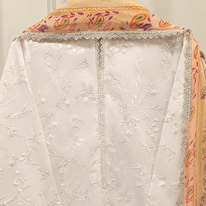 Bestickter Hochzeitsanzug - Agha Noor 3-Teilig - Chiffon Dupatta