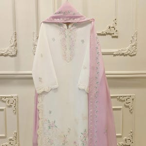 Agha Noor 2 Piece Embroidered Lawn Suit