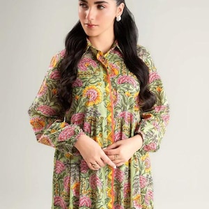 Maria.B  - Printed Brochia (100% Lawn) Dress