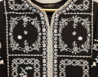 Aghanoor 2 piece - Pure Embroidered Cambric Suit - India Pakistan Bangladesh Kameez Shalwar
