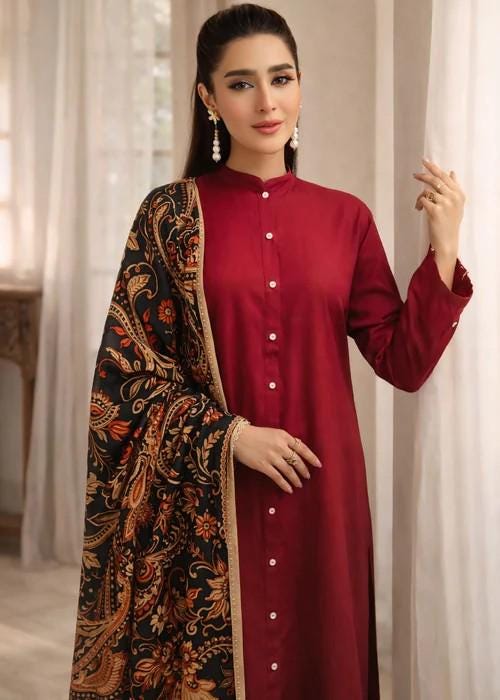 Gold Maroon Dress - Etsy
