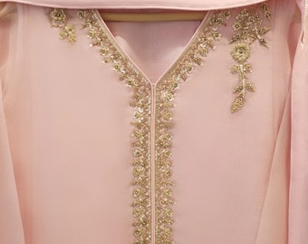Agha Noor 3 piece - (Size- Small; Chest size - 39 Inches) Pure Organza Embroidered Suit - Charmeuse Silk Dupatta