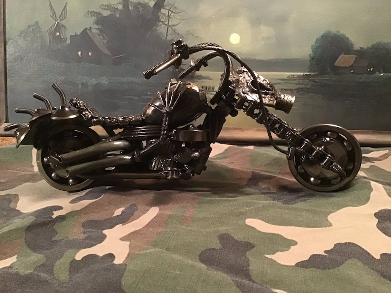 Metal Art Motorcycle Masterpiece Etsy