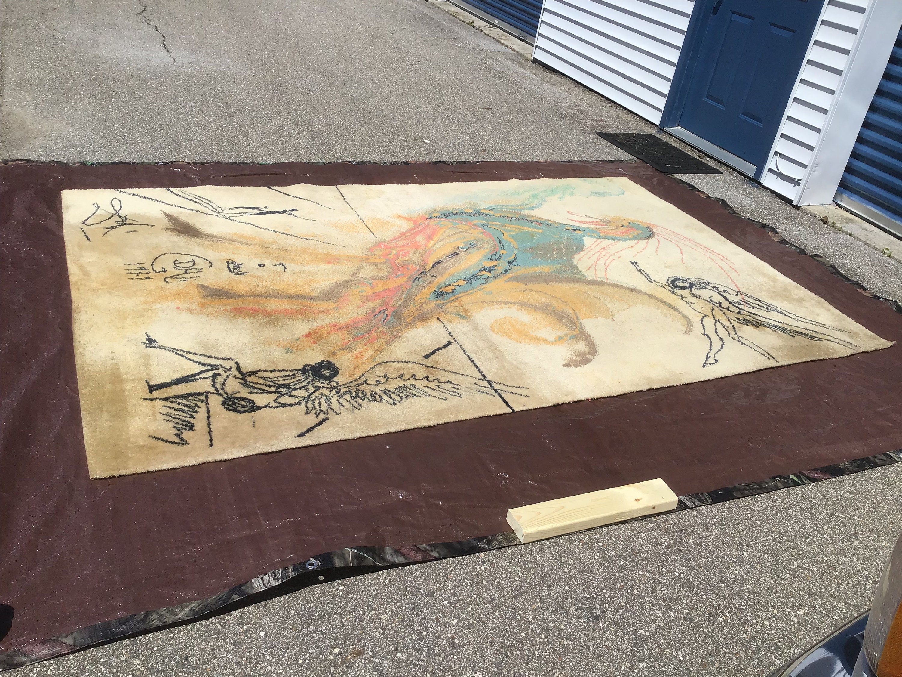 Salvador Dali Wool Rug 84 X 108 Excellent - Etsy