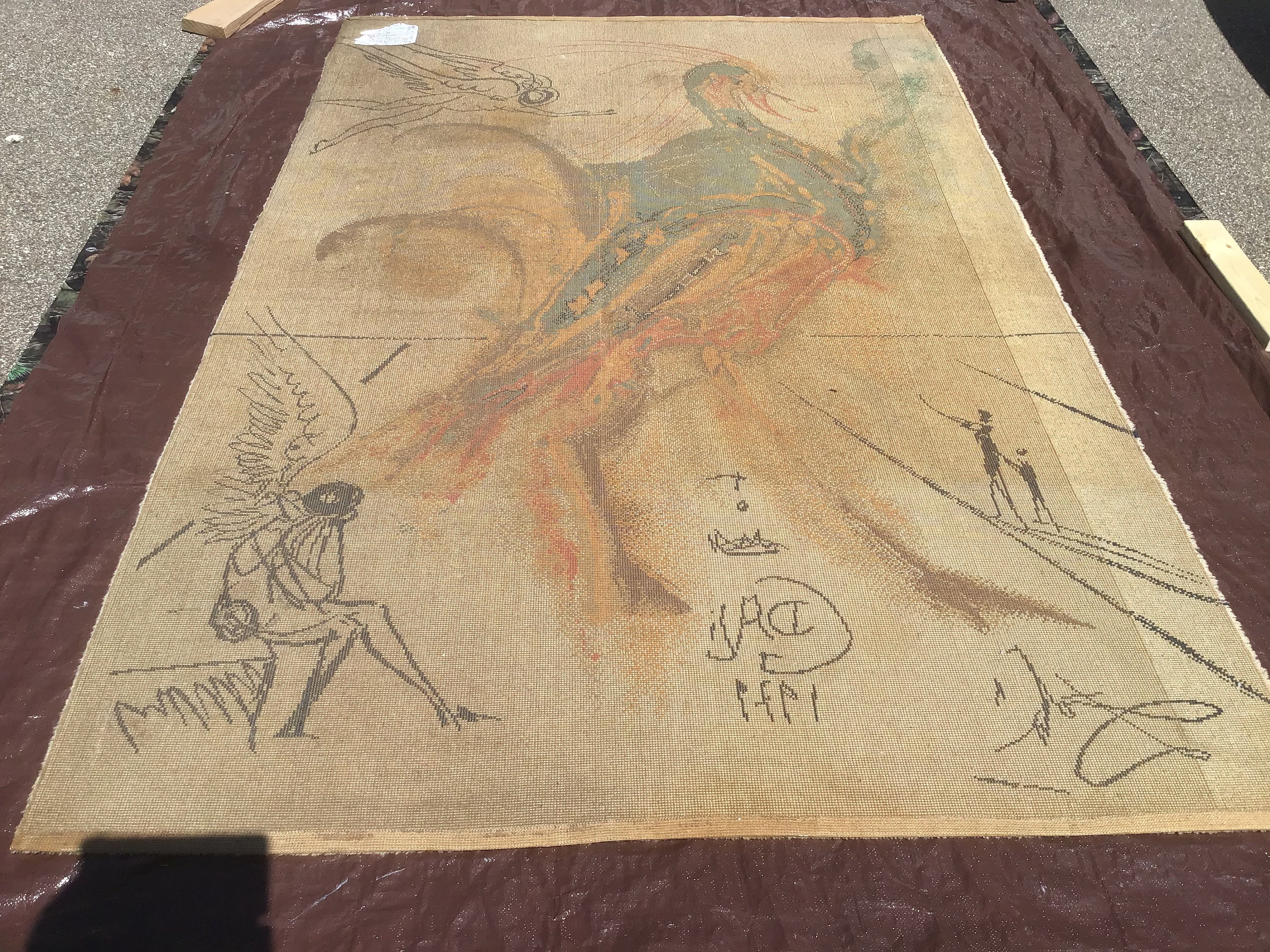 Salvador Dali Wool Rug 84 X 108 Excellent - Etsy