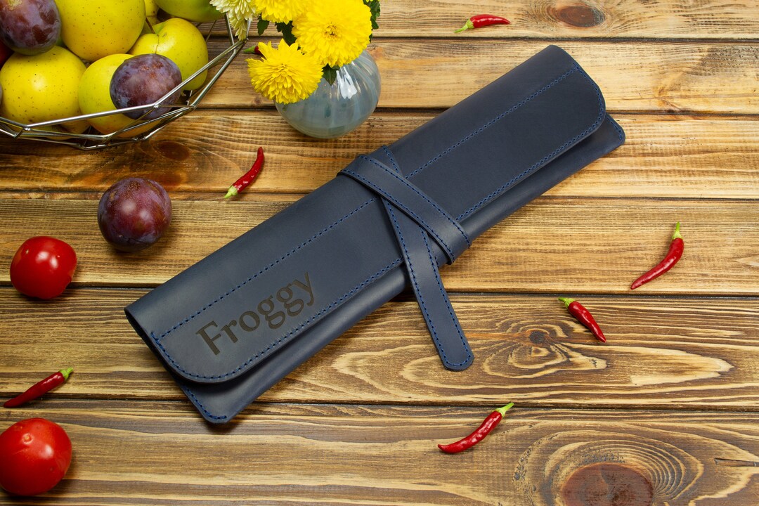 Knife Case Personalized Chef Knife Holder Leather Chefs Knife Etsy