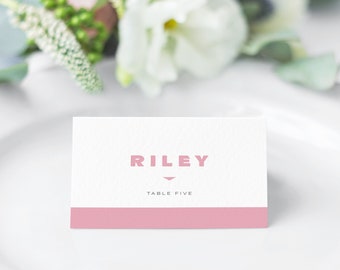 Modern Wedding Name Cards, Guest Name Cards, Wedding Seat Card, Escort Card, Colorful Wedding Name Cards, Modern Name Cards, Whirlybird