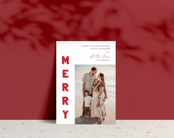 Custom Holiday Cards, Personalized Christmas Cards, Modern Xmas Cards, Custom Christmas Cards, Custom New Year Cards, Family Christmas Card