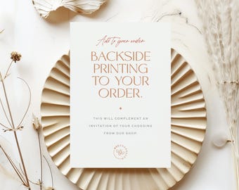 Add a Backside to Printed Cards
