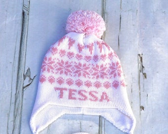 baby girl winter hats with ear flaps