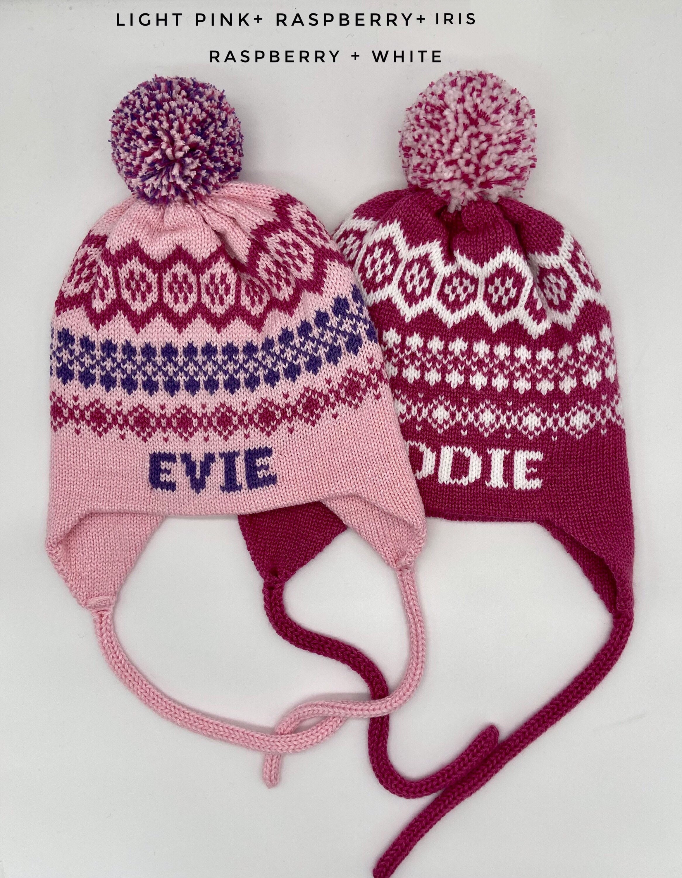 Custom knit hat for girls Personalized knit hat for toddlers Etsy