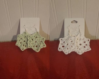 Crochet Snowflake Earrings