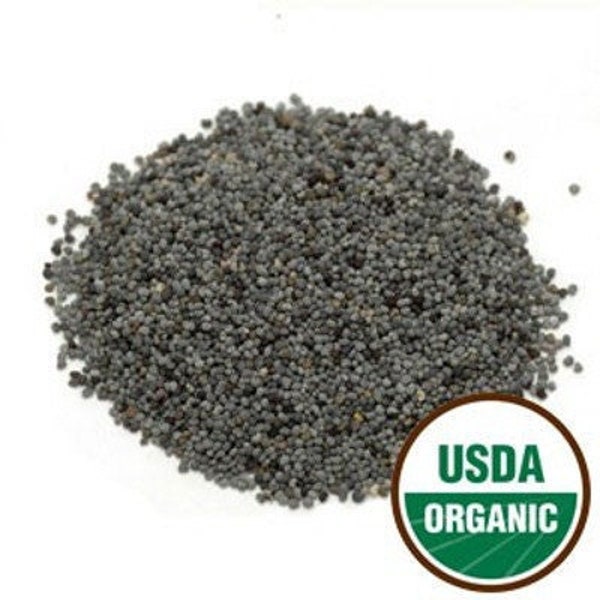 Organic Blue Poppy Seed | 2 Ounces | Certified Kosher | Herb |