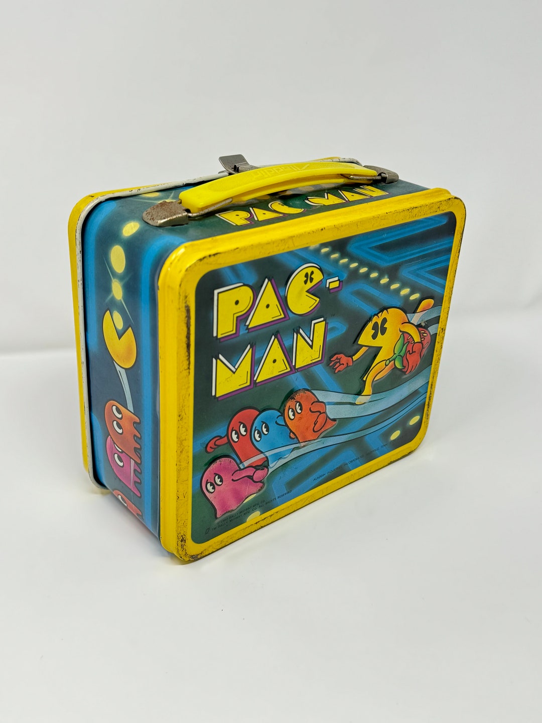 Vintage Pacman Lunchbox 1980 Aladdin TM Bally Midway - Etsy