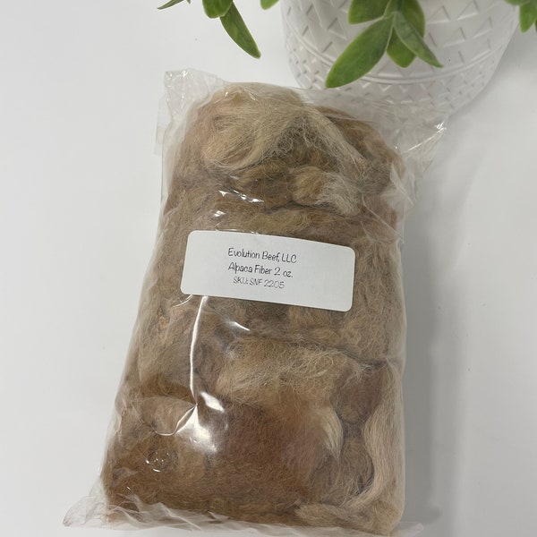 Alpaca Fiber Bird Nesting Refill | 1 ounces | 9 inch x 6 inch Bag full |