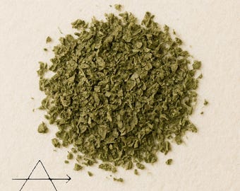 Dried Crushed Mullein Leaf: All Natural Farm Wildcrafted Herbs