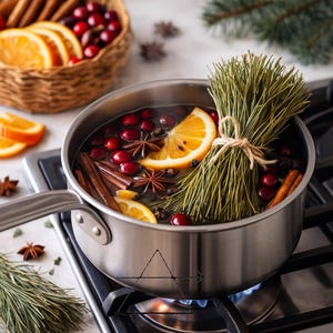 Simmer Pot Dried Pine Needles  | Christmas in a Bag | 1 oz Pack