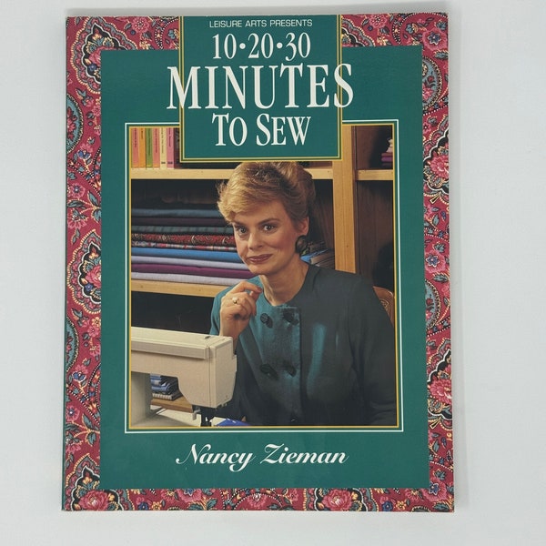 1992 10 - 20 - 30 Minutes to Sew By Nancy Zieman | How To Sew | Getting Started | Learn to Sew