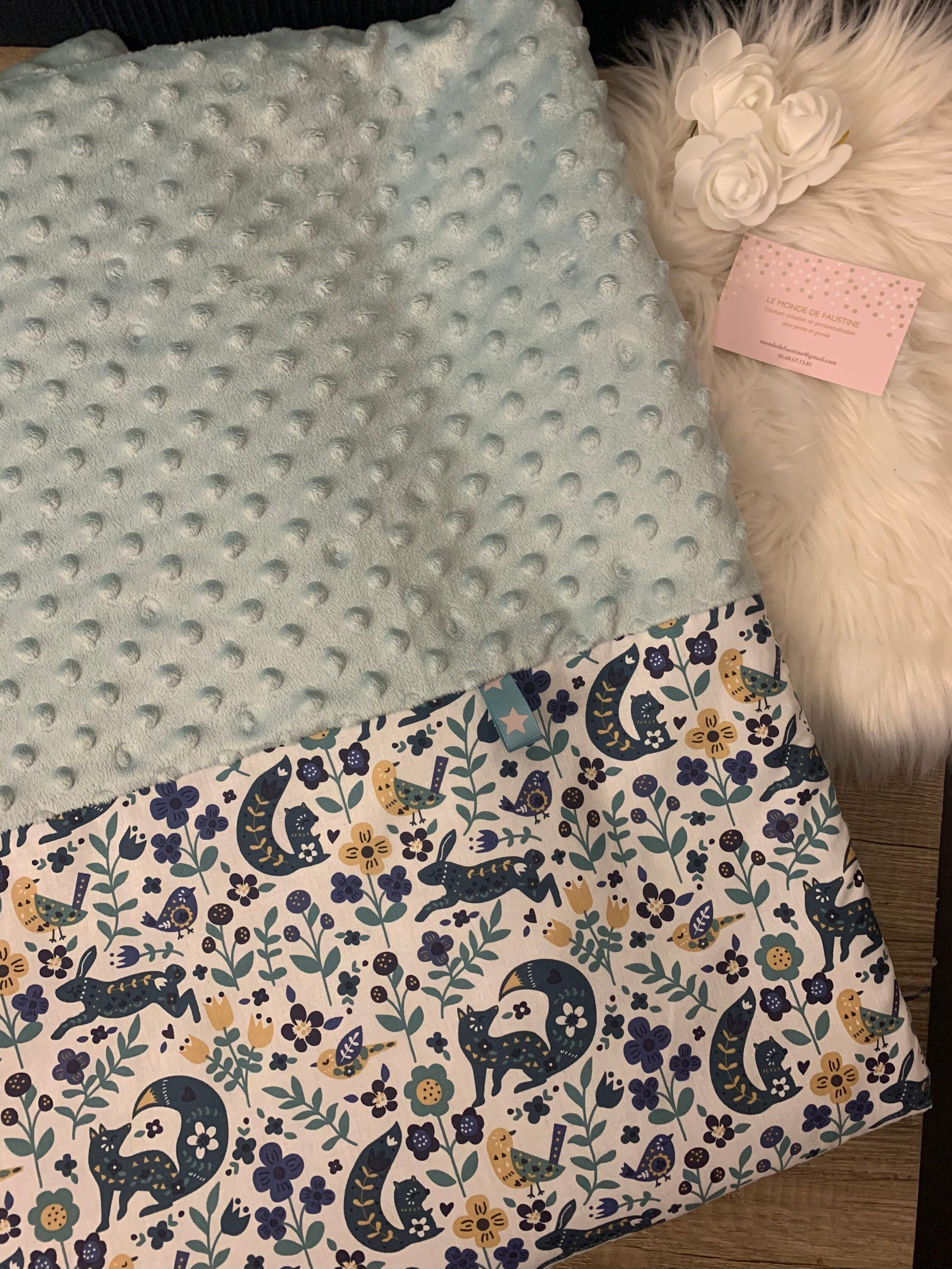 Couverture Pour Bébé/Couverture Personnalisée Cadeau Naissance Enfant