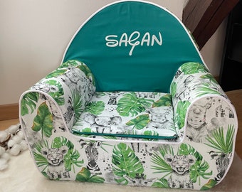 Fauteuil club pour enfant / fauteuil en mousse / Fauteuil pour enfant personnalisé / Pouf personnalisé / cadeau de naissance / fauteuil club