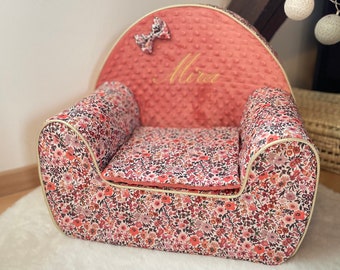 Fauteuil club pour enfant / fauteuil en mousse / Fauteuil pour enfant personnalisé / Pouf personnalisé / cadeau de naissance / fauteuil club