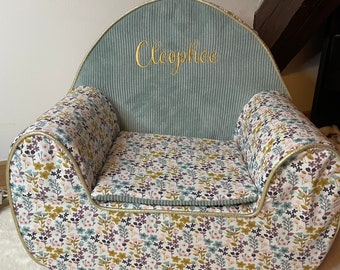 Fauteuil club pour enfant / fauteuil en mousse / Fauteuil pour enfant personnalisé / Pouf personnalisé / cadeau de naissance / fauteuil club