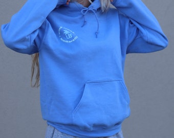periwinkle blue sweatshirt