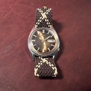 1975 Seiko DX Self Winding Automatic Watch on JB Champoin Lizard Strap, Gift for Him, Birthday Gift, Birth Year Gift, Unique Vintage Watch