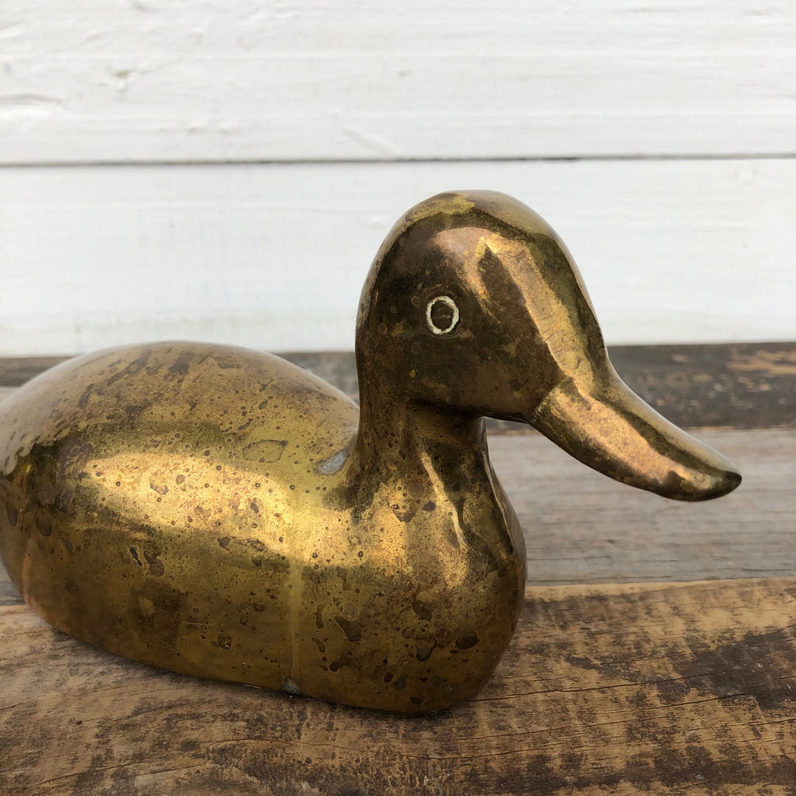 Vintage Brass Duck Brass Accent Piece Duck Office Decor Etsy