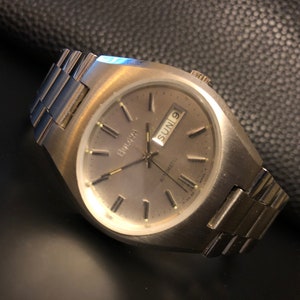 1978 NOS Bulova Automatic Day Date Watch Oyster Style Integrated Bracelet All Original, Wrist Watch Men, Vintage Bulova Watch