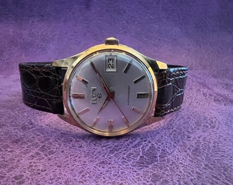 1950s or 1960s Elgin Mechanical Watch, Gift for Him, Birthday Gift, Gift For Dad, Fathers Day Gift, Unique Gift