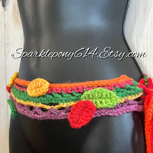Crochet Fairy Pixie Belt Set Fall Leaves