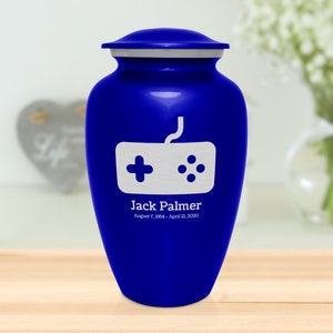 Gaming Cremation Urn - Engraved - Adult Full Size