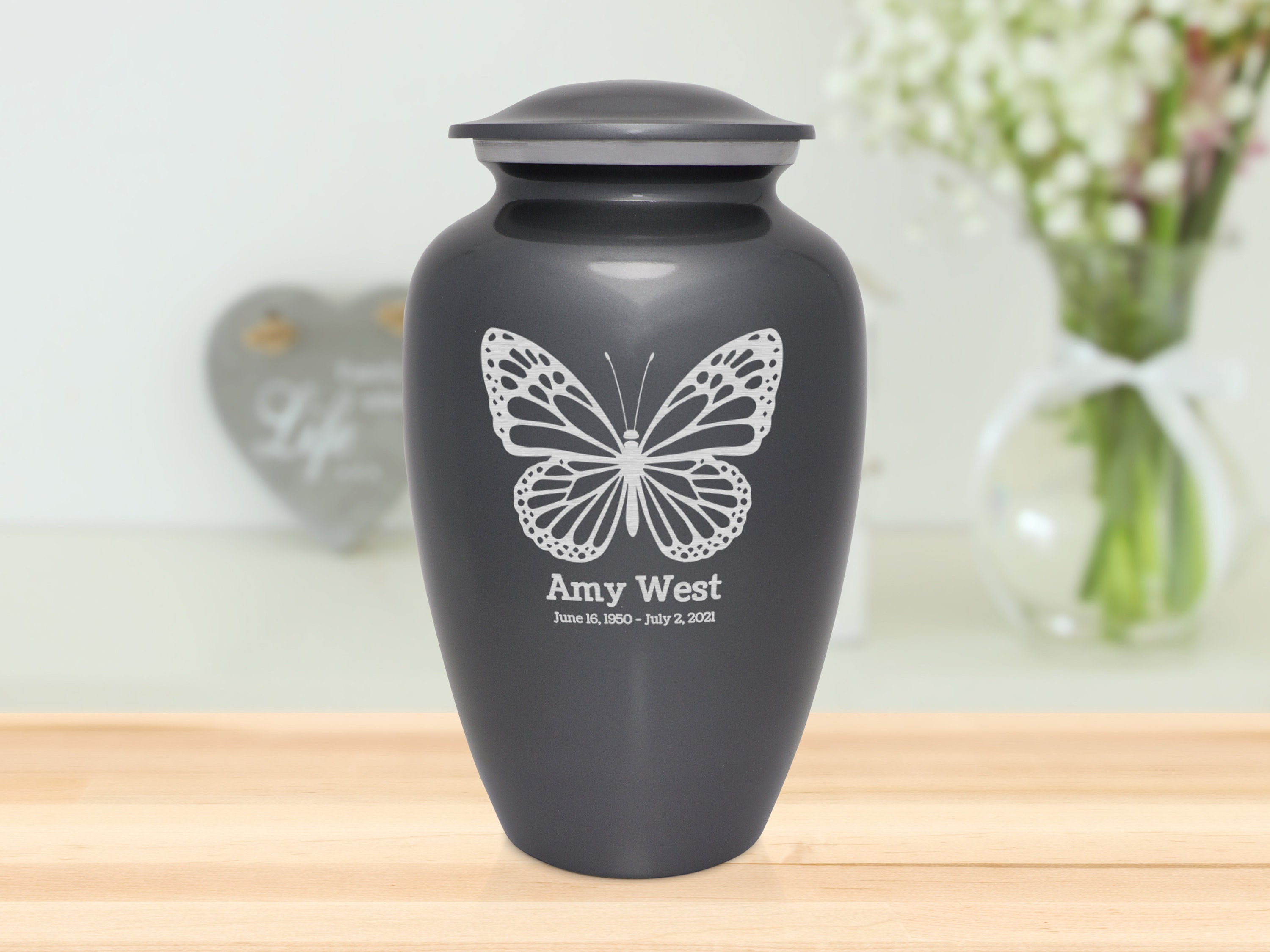 Custom Engraved It's Awfully Dark In Here Classic Cremation Urn