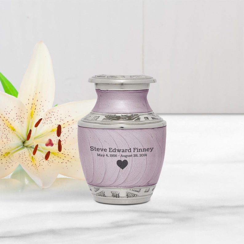 Heart Keepsake Urn with Engraving Etsy