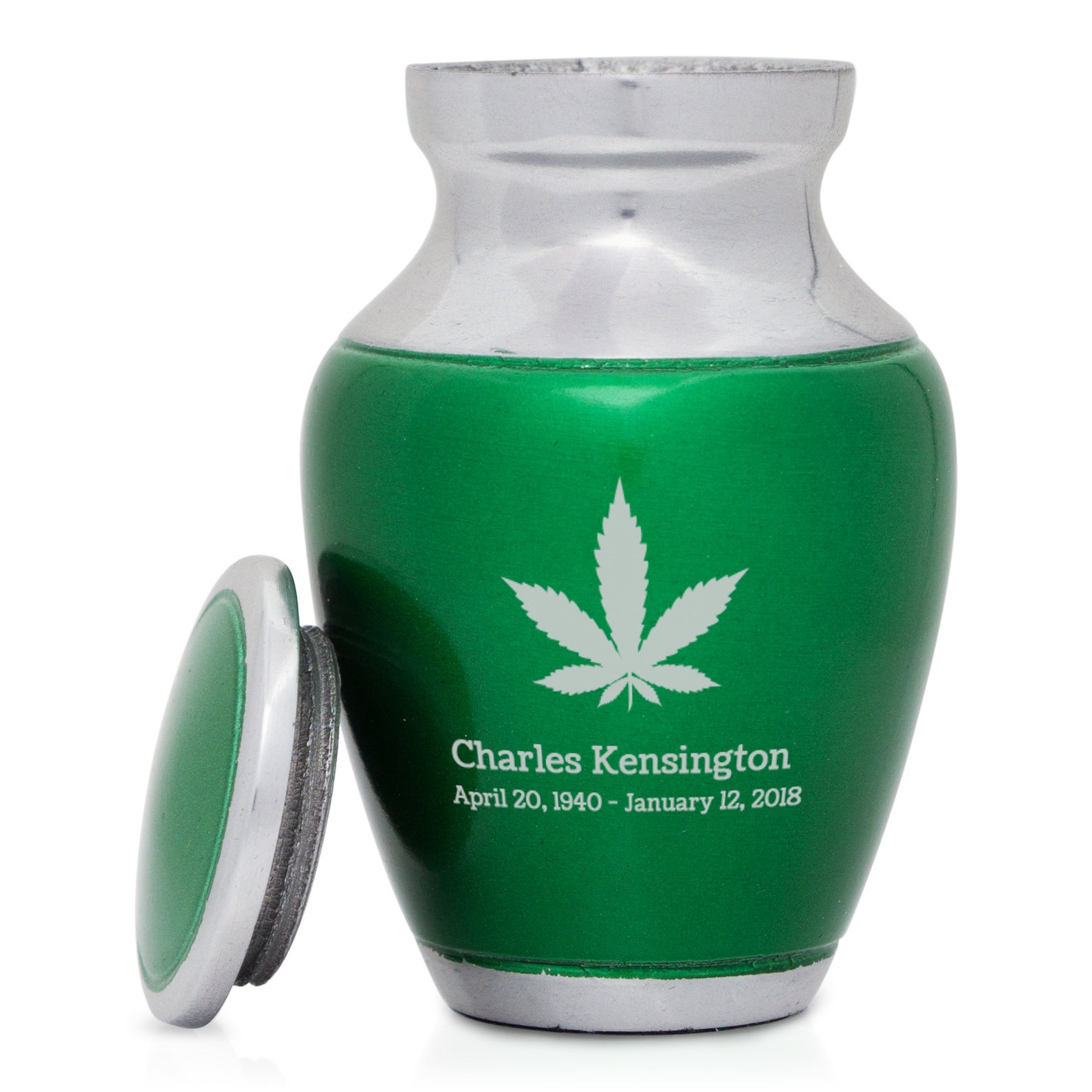 Marijuana Keepsake Urn with Engraving Etsy