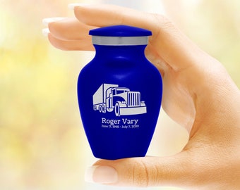 Semi Truck Keepsake Urn - Five Colors - Engraved