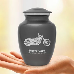 Motorcycle Sharing Urn - Small Urn for Human Ashes