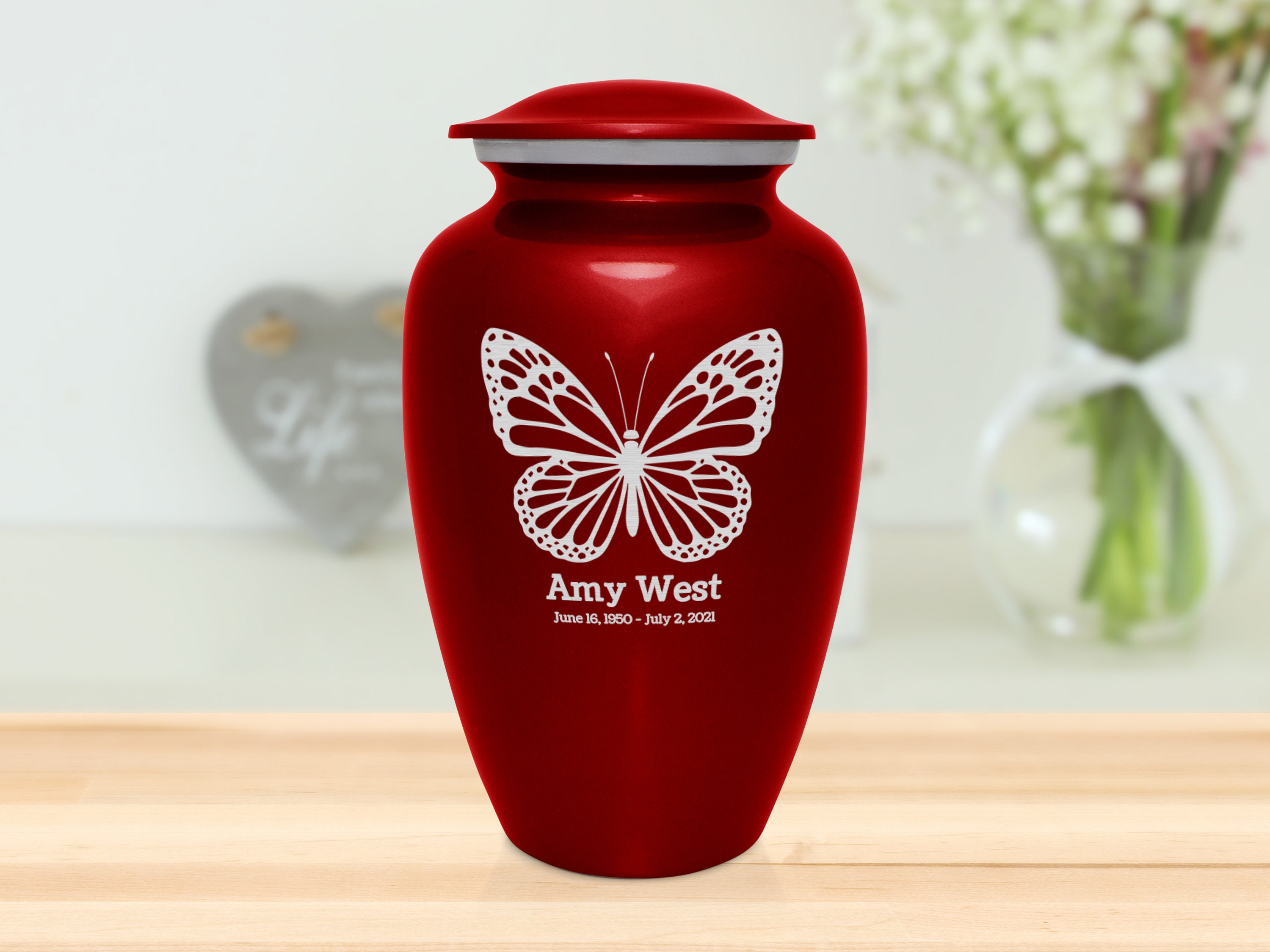 Custom Engraved It's Awfully Dark In Here Classic Cremation Urn