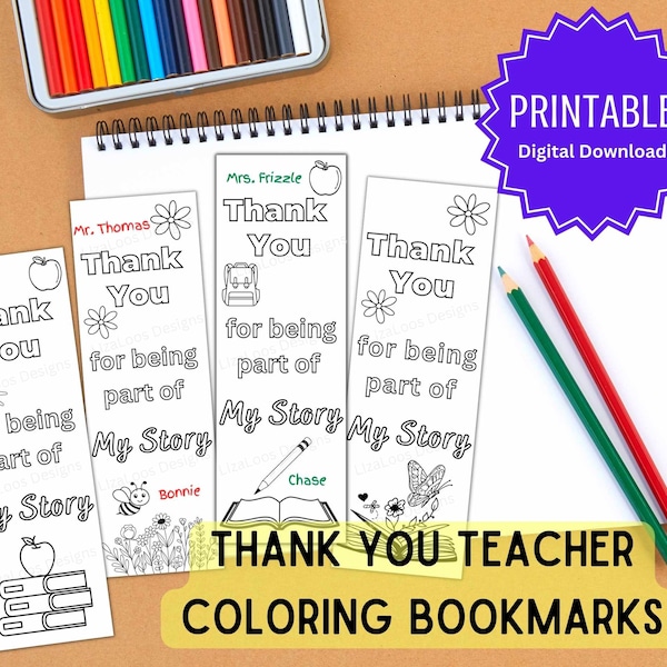Printable Bookmarks - Etsy