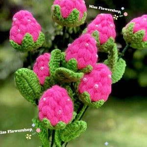 Crochet Strawberry flowers