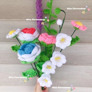 Handmade Flower Bouquet crocheted