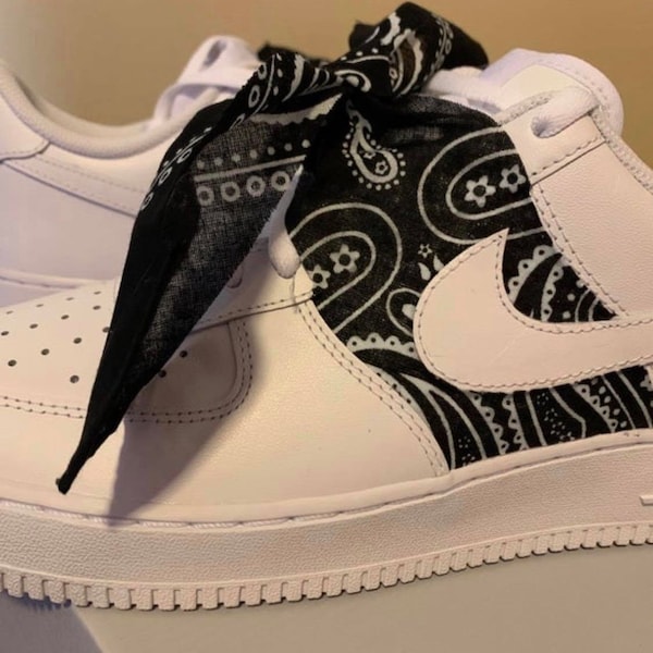 bandana print air force ones