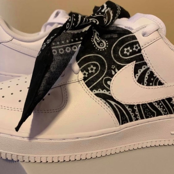 Custom Nike Bandana Air Force 1 Shoes Children/Kids Sizes