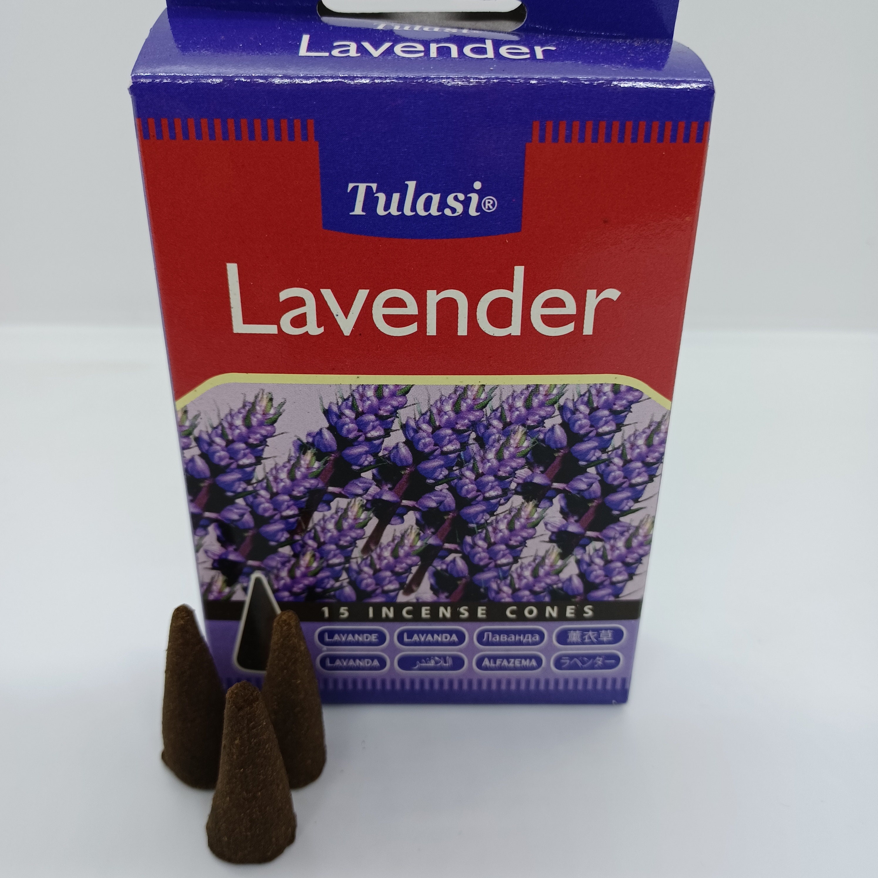 Tulasi Lavender Incense Cones 15 Cone Box Etsy