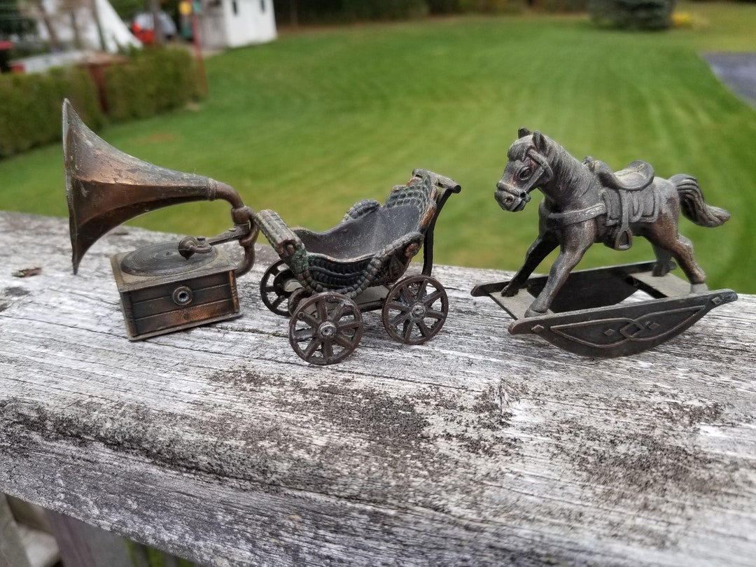 Durham Industries Die Cast Miniatures, Die Cast Metal Baby Carriage