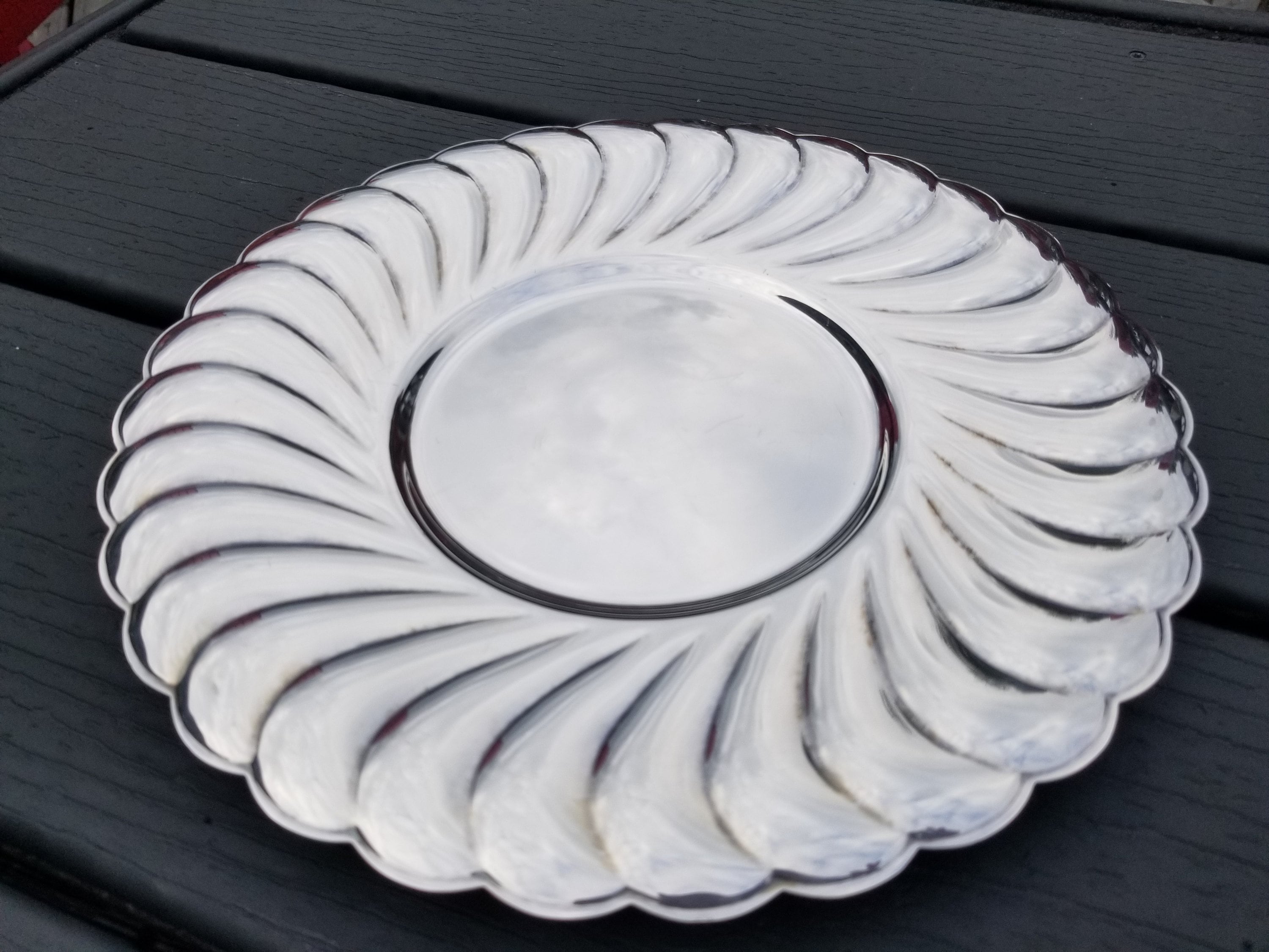 Mid Century Wm Rogers Silver Plate Tray Waverly 3821, Vintage