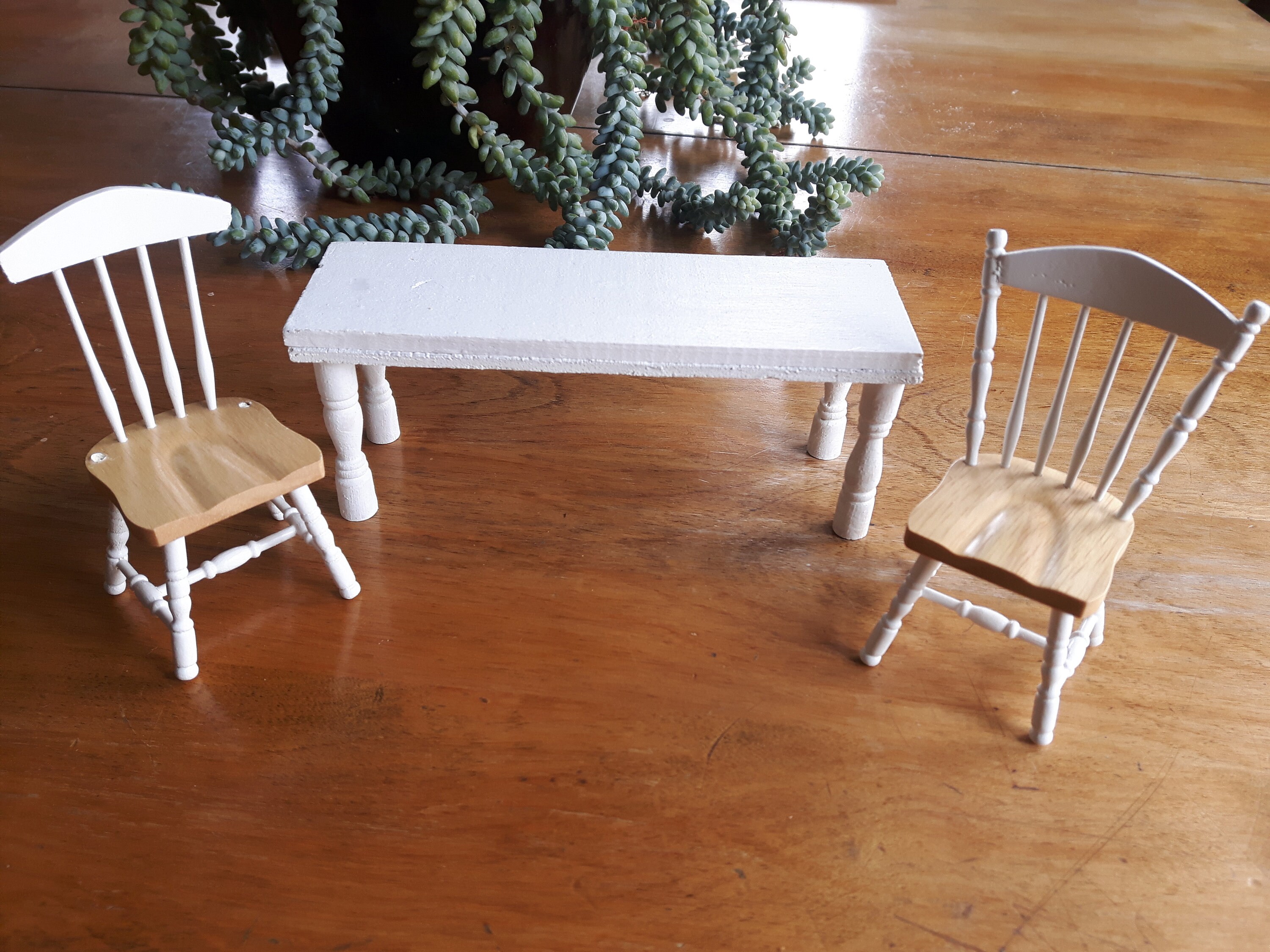 Dollhouse Furniture Farmhouse Kitchen Table and Chairs China Etsy