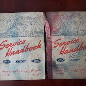 Service Handbook Ford, Mercury, Lincoln Zephyr V-12, Vintage Ford Motor Company of Canada Service Handbook, 1940 Automobile Service Manual