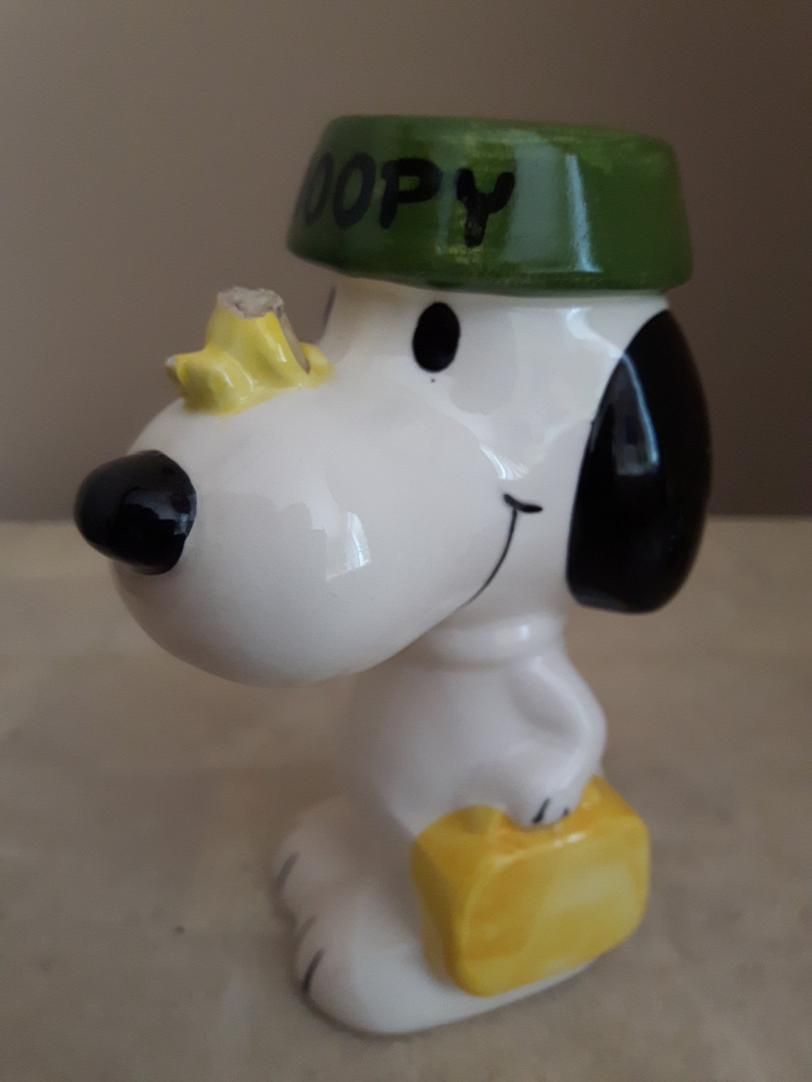Vintage Snoopy Collectibles Ceramic Snoopy Pencil Holder Etsy